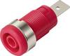 TRU COMPONENTS MP-32 rot Sicherheits-Einbaubuchse 4 mm NI F6,3 Rot 1 St. Bulk