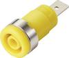 TRU COMPONENTS MP-32 gelb Sicherheits-Einbaubuchse 4 mm NI F6,3 Gelb 1 St. Bulk