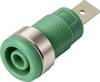 TRU COMPONENTS MP-32 grün Sicherheits-Einbaubuchse 4 mm NI F6,3 Grün 1 St. Bulk