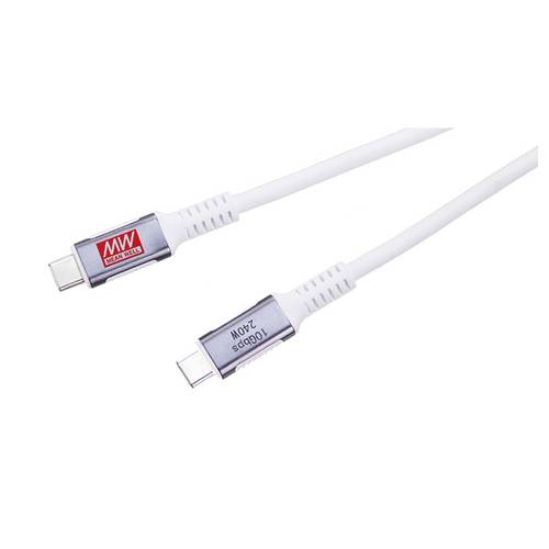 MEAN WELL USB-C® Kabel USB-C® Stecker 1 m USB3.2TYPECPD3.1240W