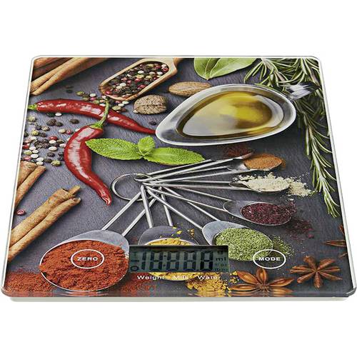 Nedis KASC113VA Digitale Küchenwaage digital Wägebereich (max.)=5 kg Mehrfarbig 140 x 15 x 195