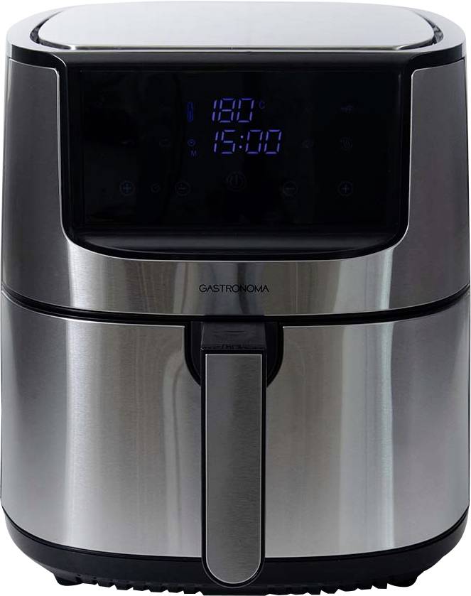 Gastronoma 18290010 Heißluft-Fritteuse 8 l 1800 W Umluft-Funktion, Überhitzungsschutz Silber, Schwarz