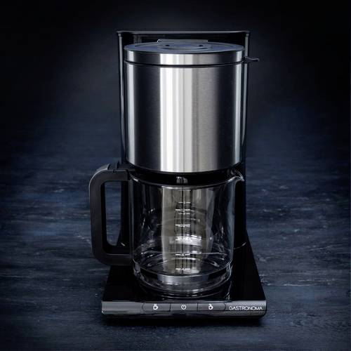 Gastronoma 18100003 Kaffeemaschine Schwarz, Edelstahl Fassungsvermögen Tassen=12 Warmhaltefunktion