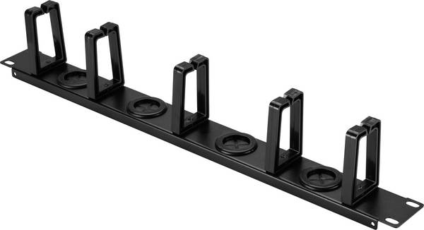 Renkforce RF-7116970 19 Zoll  Netzwerkschrank-Kabelführung  1 HE  360° drehbare Kabelführungsbügel  Schwarz