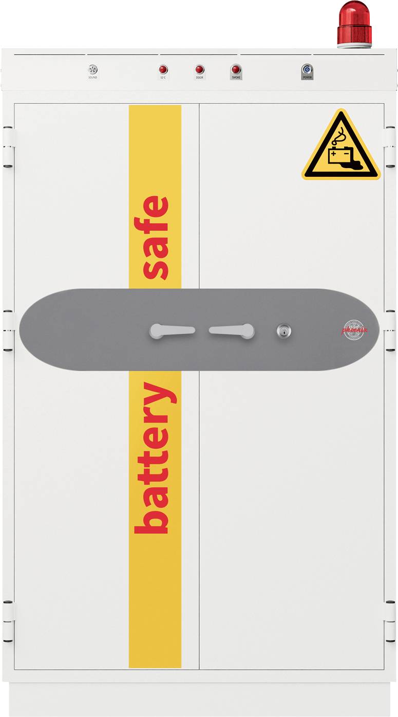 Phoenix BS1946K Battery Commander Pro Batterie-Aufbewahrungstresor App-steuerbar, feuergeschützt Schlüsselschloss
