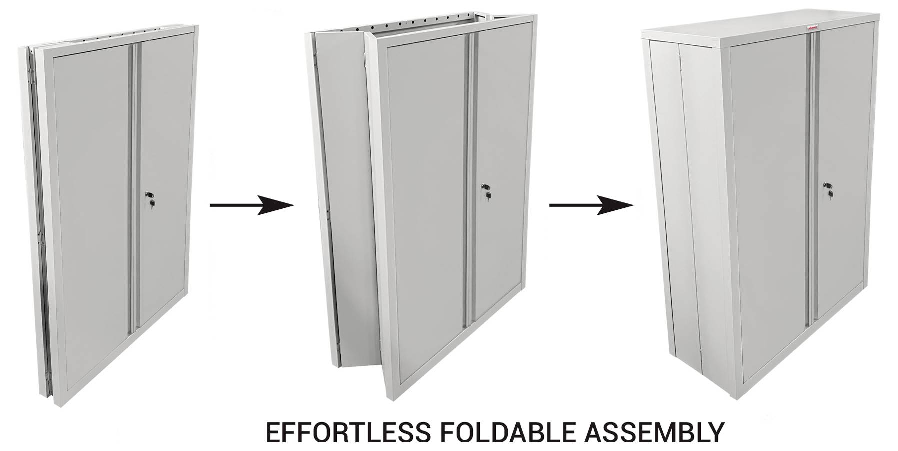 Phoenix SCF1491GGK Series SCF Schlüsselschrank Stahl mit Schlüsselschloss, abschließbar, mit Doppeltür-16