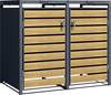 Phoenix GB2213AWK Series GB Mülltonnenbox Eiche 240 l 2 Mülltonnen