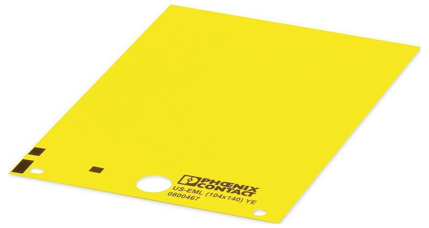 Phoenix Contact 0800467 US-EML (104X140) YE Etikett 104 x 140 mm Anzahl Etiketten: 1