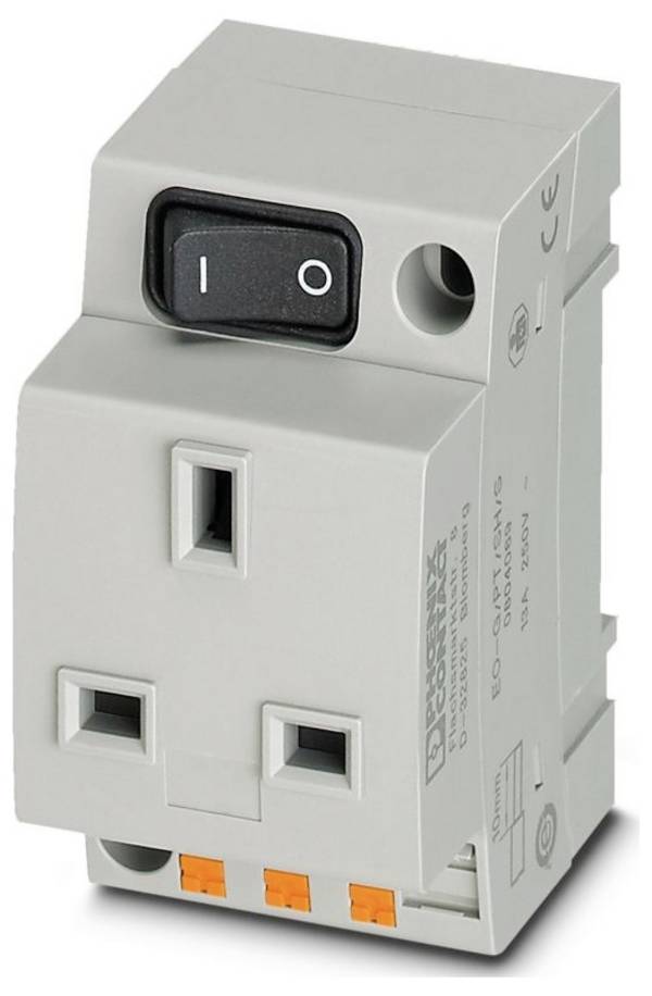 Steckdose Phoenix Contact EO-G/PT/SH/S Grau (L x B x H) 60 x 45 x 75 mm
