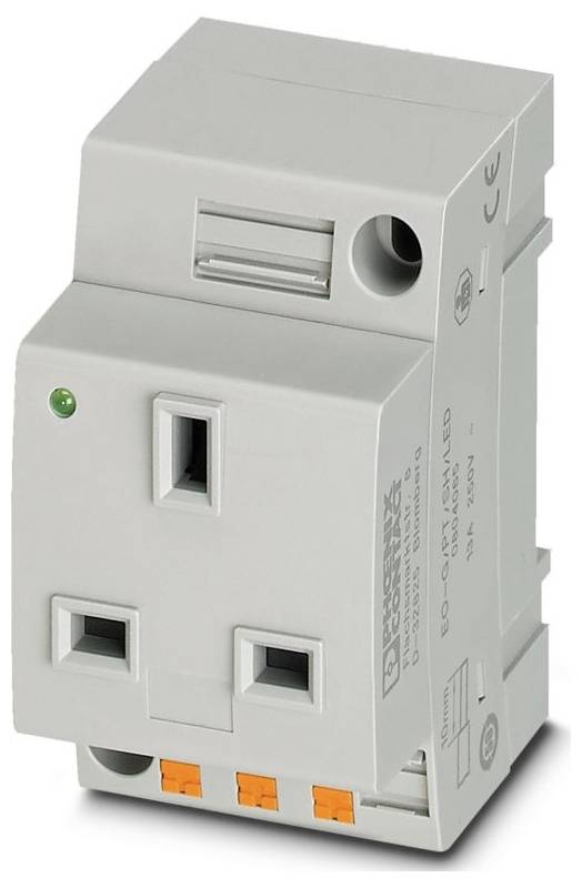 Steckdose Phoenix Contact EO-G/PT/SH/LED Grau 5 St.