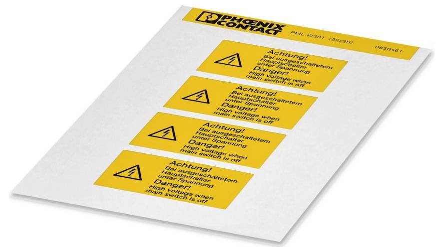 Phoenix Contact 0830461 Warnschild 5 St.