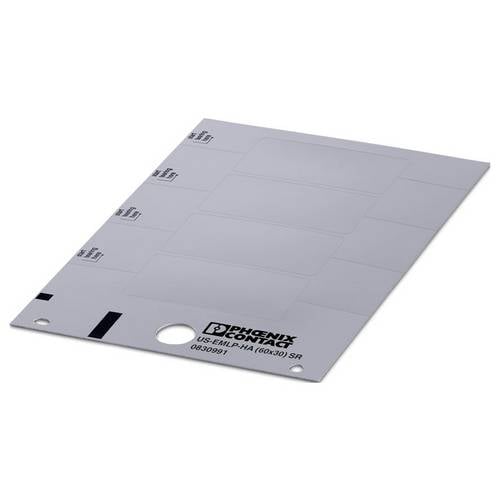 Phoenix Contact 0830991 US-EMLP-HA (60X30) SR Beschriftungsschild Montage-Art: aufkleben Anzahl Markierer: 4 10 St.