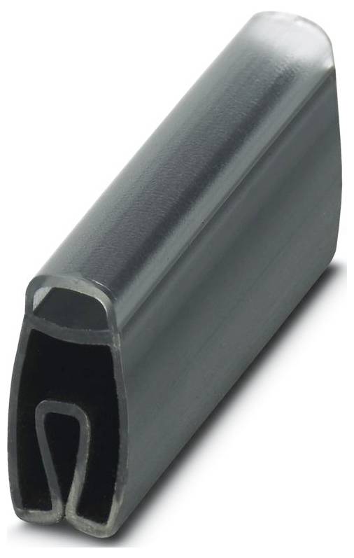 Eine Schutzkappe aus Metall oder hartem Kunststoff mit einer halbkreisförmigen, offenen Form, die üblicherweise verwendet wird, um Objekte abzudecken oder zu schützen.