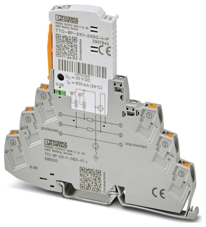 Phoenix Contact 1065320 TTC-6P-2X1-F-24DC-PT-I Überspannungsschutzgerät 1 St.