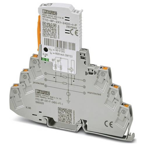 Phoenix Contact 1065320 TTC-6P-2X1-F-24DC-PT-I Überspannungsschutzgerät 1 St.