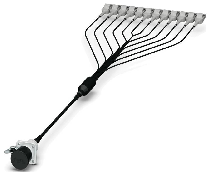 Phoenix Contact 1087110 Glasfaser LWL Anschlusskabel 2 m [1x M17-Buchse - 1x LC-Duplex] Multimode OM1