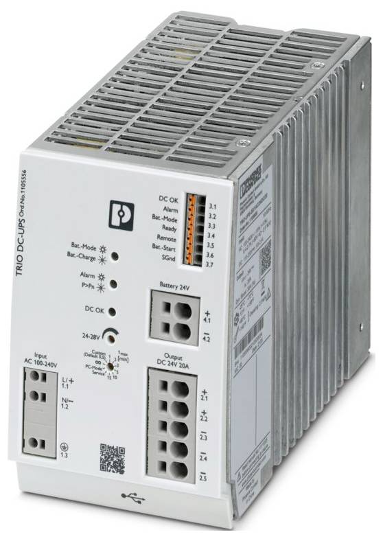 Phoenix Contact TRIO-UPS-2G/1AC/24DC/20 1105556 Industrielle USV-Anlage-0