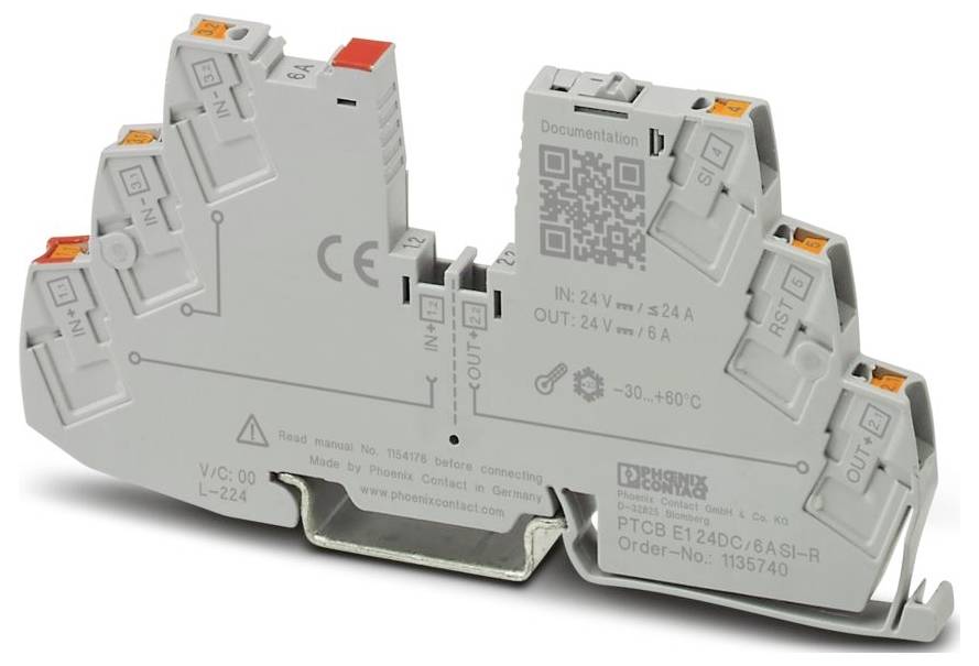 Phoenix Contact 1135740 PTCB E1 24DC/6A SI-R Elektronischer Schutzschalter 1 St.