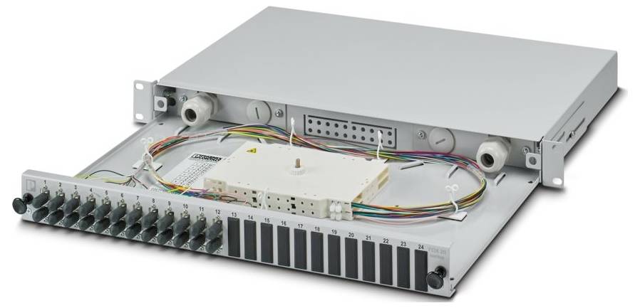 Phoenix Contact FOC-FDX20-FR19-STD12-OM1-PT9 LWL-Spleißbox Glasfaser 1 HE