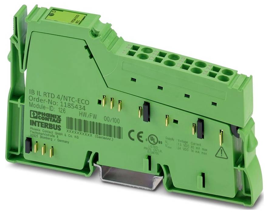 Phoenix Contact IB IL RTD 4/NTC-ECO 1185434 Temperaturmodul 24 V/DC, 7.5 V/DC