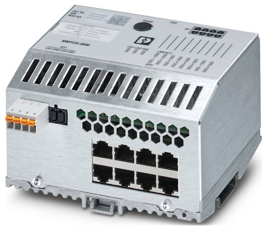 Phoenix Contact 1215350 FL SWITCH 2508/K1 Industrial Ethernet Switch-0