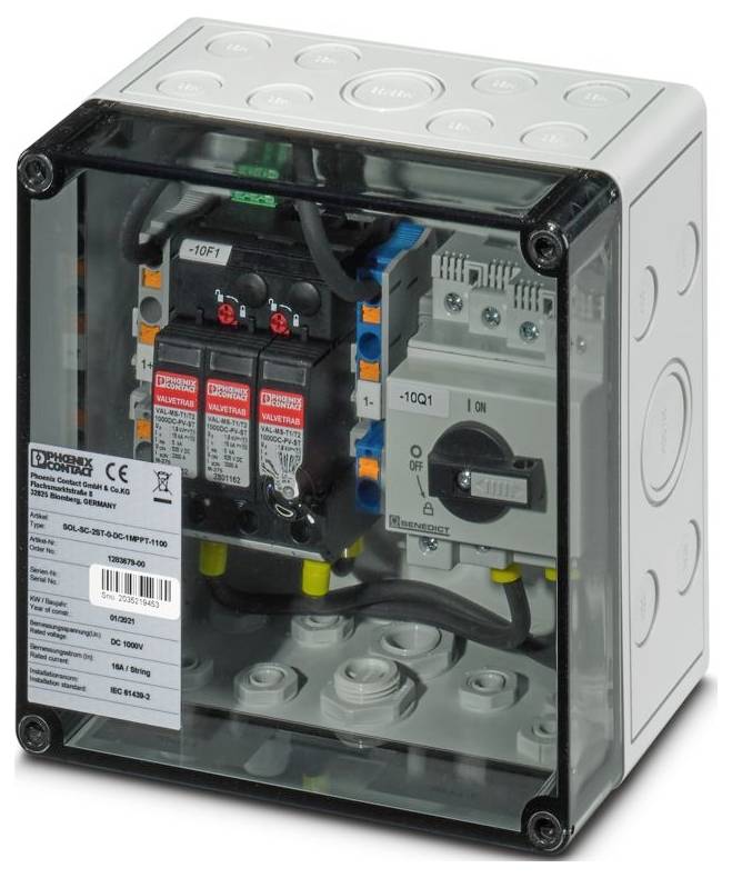 Phoenix Contact 1283679 SOL-SC-2ST-0-DC-1MPPT-1100 Generatoranschlusskasten-0