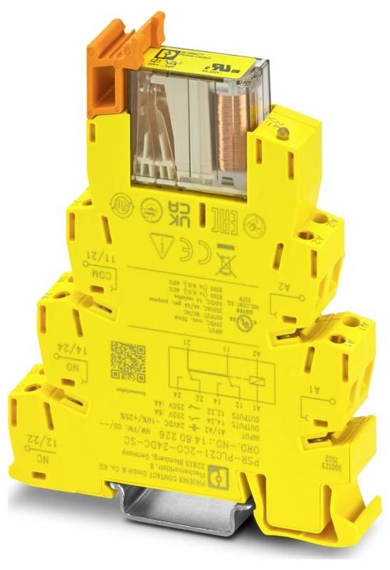 Koppelrelais PSR-PLC21-2CO-24DC-SC Phoenix Contact Betriebsspannung: 24 V/DC 2 Wechsler (B x H x T) 14 x 80 x 104 mm 10 -0