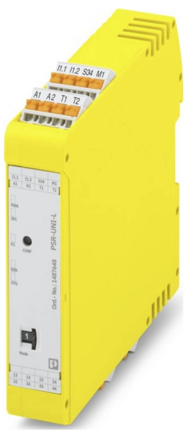 Sicherheitsrelais PSR-UNI-L-1X4NO-1DO-24DC-PI Phoenix Contact Betriebsspannung: 24 V/DC 4 Schließer (B x H x T) 22.5 x 107.9 x 111.7 mm  1 St.