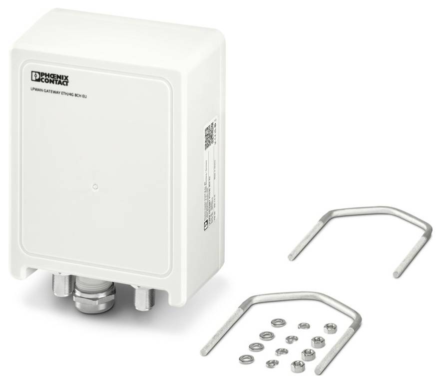 Phoenix Contact LPWAN GATEWAY ETH/4G 8CH EU LoRaWAN-Gateway Integriertes Modem: LTE 10 / 100 MBit/s-0