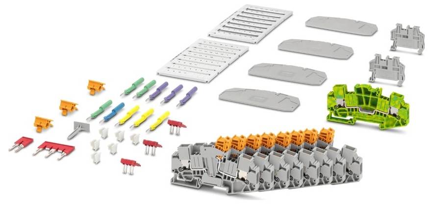 „Test"-markierte Stecker, einer schwarz und einer rot, für die elektrische Verwendung konzipiert.