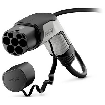 Ein silberner zylindrischer Metallstecker mit beschrifteten Kontakten und dem Wort „open" auf seiner Oberfläche graviert, verwendet für elektrische Verbindungen.