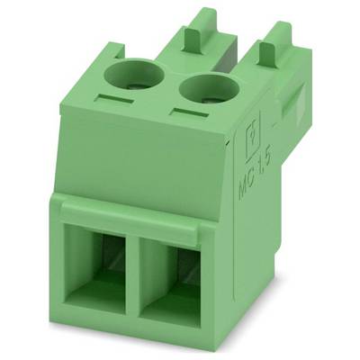 Ein schwarzer, rechteckiger Elektrostecker mit drei Metallstiften und zwei Metallclips an den Seiten, der zum sicheren Verbinden von Kabeln verwendet wird.