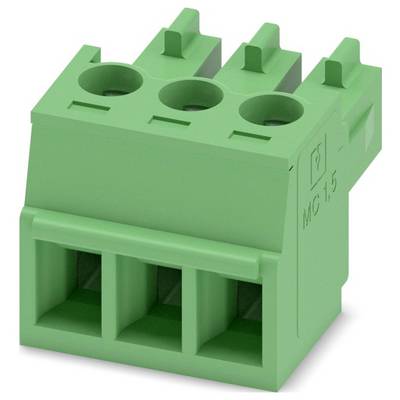 Ein grünes Klemmleistenblock mit orangefarbenen Hebeln, mit mehreren Anschlüssen zum Befestigen von Elektrokabeln.