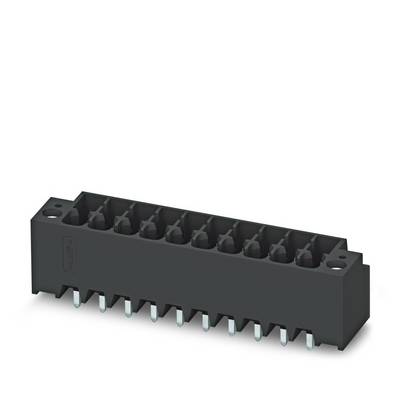 Ein schwarzer Kunststoff-Verbindungsblock mit mehreren Anschlussplätzen, der für die elektrische Verkabelung verwendet wird.