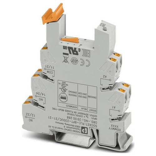 Phoenix Contact PLC-BPT-230UC/21-21 Relaissockel (B x H x T) 14 x 80 x 94 mm 10 St.