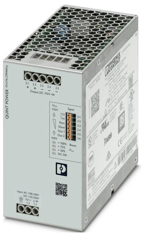 Phoenix Contact 2904613 Stromversorgung 110 V/DC 4 A 474 VA Inhalt 1 St.