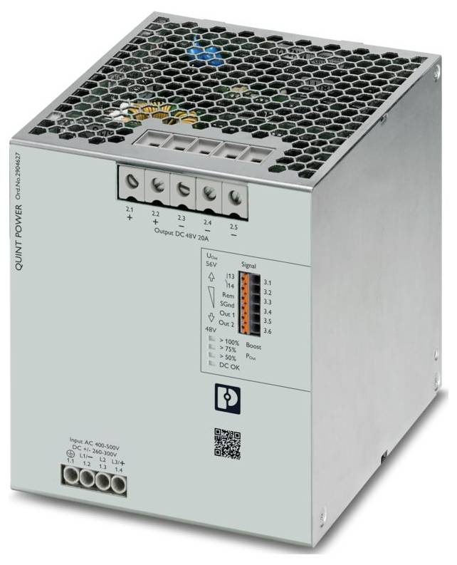 Phoenix Contact 2904627 Stromversorgung 48 V/DC 20 A 1217 VA Inhalt 1 St.