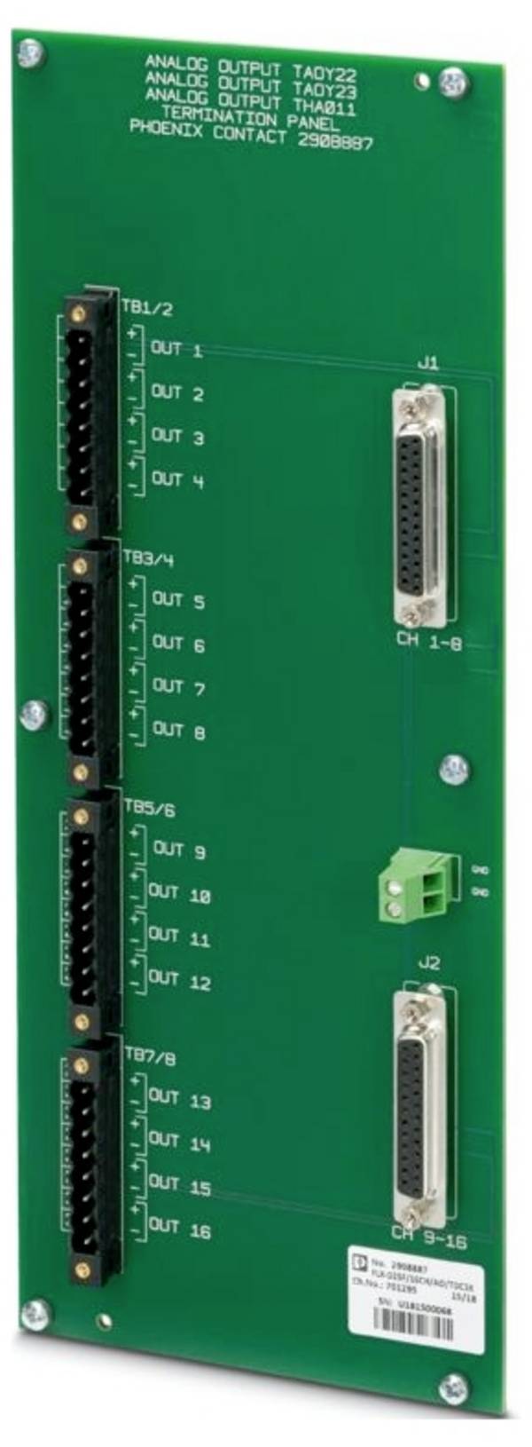 Übergabemodul Phoenix Contact 2908887 FLX-D25F/16CH/AO/TDC3K Inhalt: 2 St.