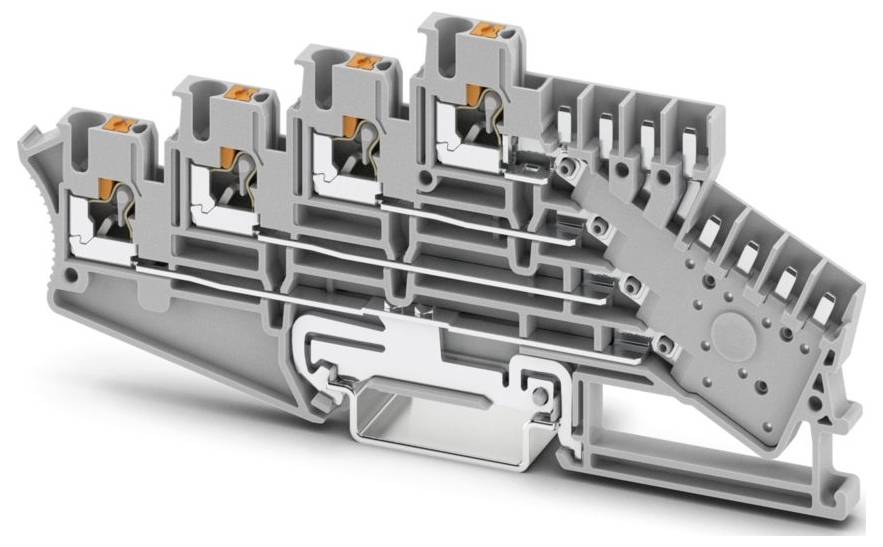Phoenix Contact 3012316 Mehrstockklemme Push-In-Klemme Grau 50 St. Piece