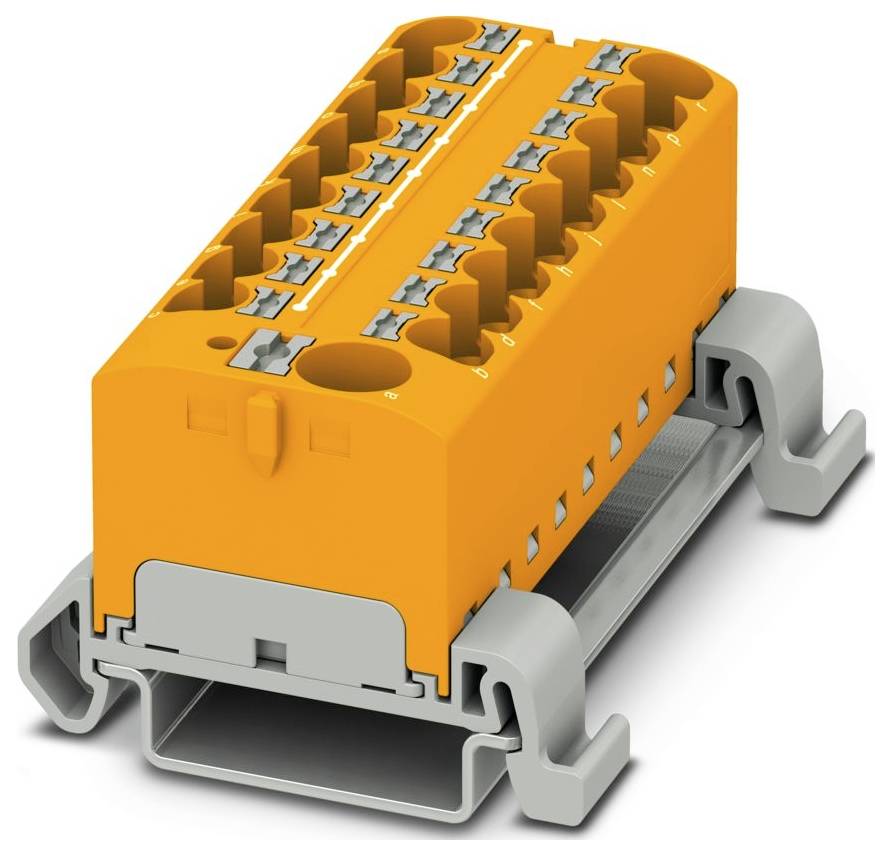 MC 1000 Industriemodul mit Ethernet- und Link-Activity-Anschlüssen, Status-LEDs und orangefarbigen Steckverbindern, konzipiert für Automatisierungssysteme.