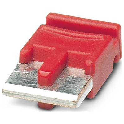 Eine rote kompakte Mikroschnellsicherung mit zwei Metallanschlüssen für Kraftfahrzeuganwendungen.
