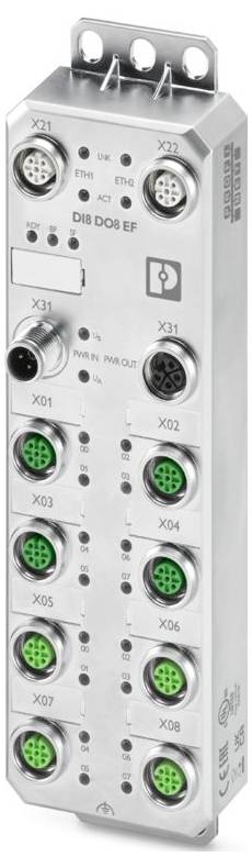 Phoenix Contact AXL E PN DI8 DO8 EF M12 6M-L 1300921 Digitalmodul 24 V/DC