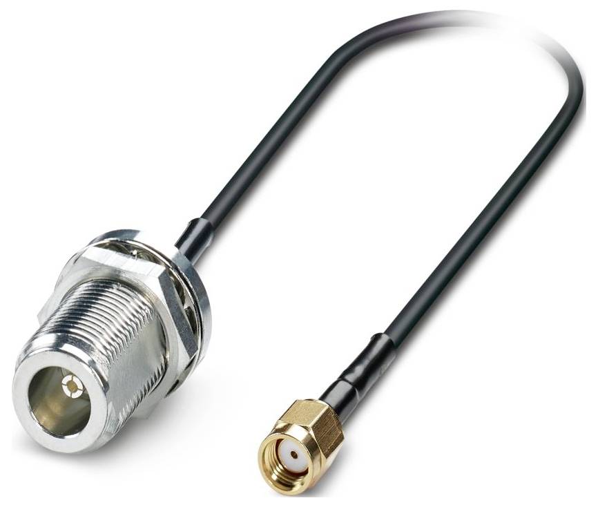 Ein Metallstecker mit fünf farbigen Drähten (blau, rot, weiß, braun, schwarz), die nach außen verlaufen und für elektrische Verbindungen verwendet werden.
