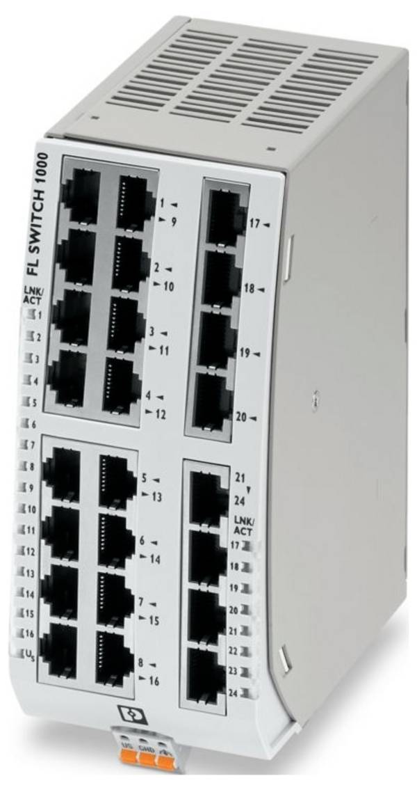 Phoenix Contact 1343027 FL SWITCH 1024T Industrial Ethernet Switch 10 / 100 MBit/s