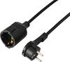 Sygonix SY-7169684 Strom Verlängerungskabel 16 A Black 2.00 m H05VV-F 3G 1,5 mm²