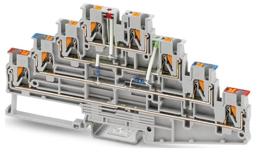 Phoenix Contact 1336354 Mehrstockklemme Push-In-Klemme Grau 50 St.