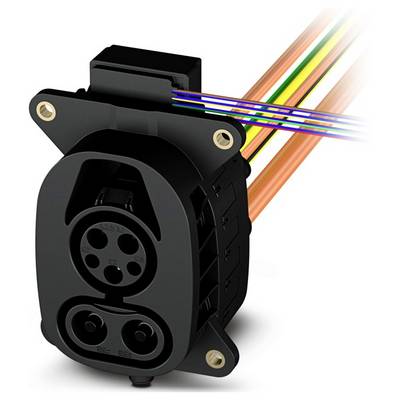 Elektrofahrzeug-Ladestecker mit mehrfarbigen Drähten, entwickelt für die Stromübertragung und Ladefunktionalität in Elektrofahrzeugen.