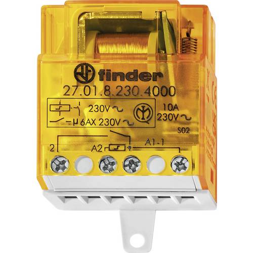Stromstoß-Schalter Unterputz Finder 27.01.8.230.4000 1 Schließer 230 V/AC 10 A 2300 VA 1 St.