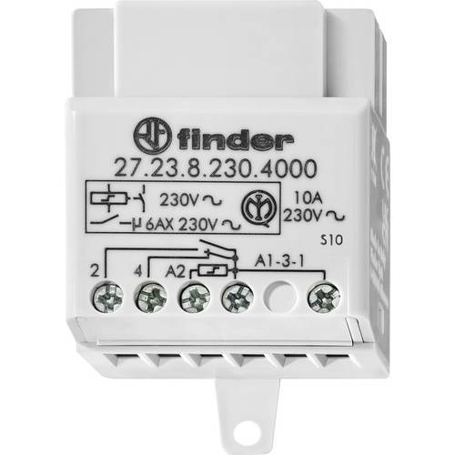 Stromstoß-Schalter Unterputz Finder 27.25.8.230.4000 2 Schließer 230 V/AC 10 A 2300 VA 1 St.