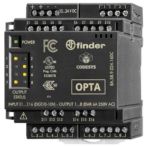 Finder 8A.88.9.024.160C OPTA Digitales SSR Erweiterungsmodul Erweiterungsmodul 12 V/DC, 24 V/DC 1 St.